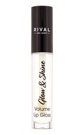 RIVAL DE LOOP Glow&Shine Volume lūpu spīdums, 01 coconut, 1gab.