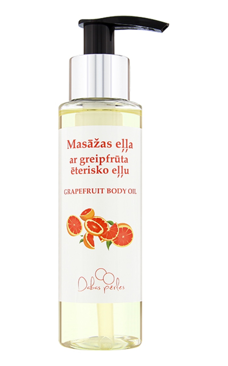DABAS PĒRLES Массажное масло с эфирным маслом грейпфрута, 100мл
