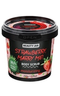 BEAUTY JAR Ķermeņa skrubis Strawberry, Marry Me!, 200g