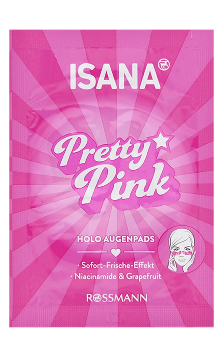 ISANA ISANA Pretty Pink Holo maskas spilventiņi zem acīm, 1pāris