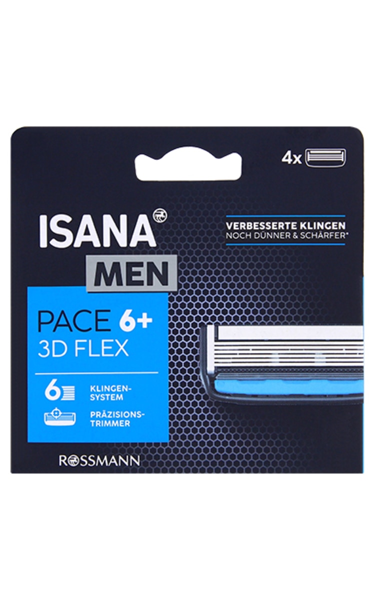 ISANA MEN ISANA MEN Pace 6+ maināmie asmeņi, 4gab. 4 gab.