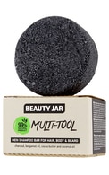 BEAUTY JAR Multi-Tool cietais šampūns vīriešiem, matiem, ķermenim un bārdai, 60g