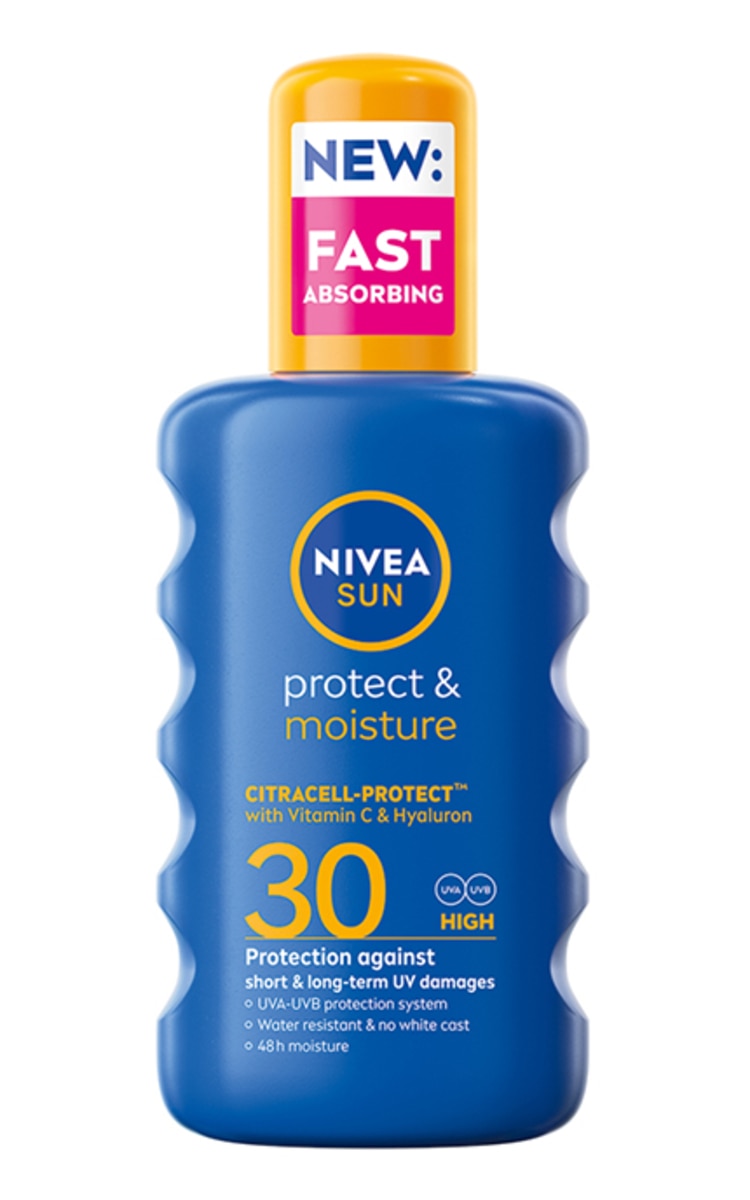 NIVEA NIVEA SUN Protect&Moisture SPF30 увлажняющий лосьон-спрей для защиты от солнца, 200мл 200 мл