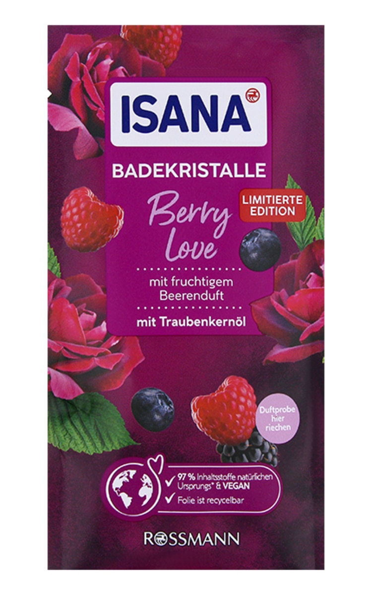 ISANA ISANA Berry Love vannas kristāli, 80g 80 g