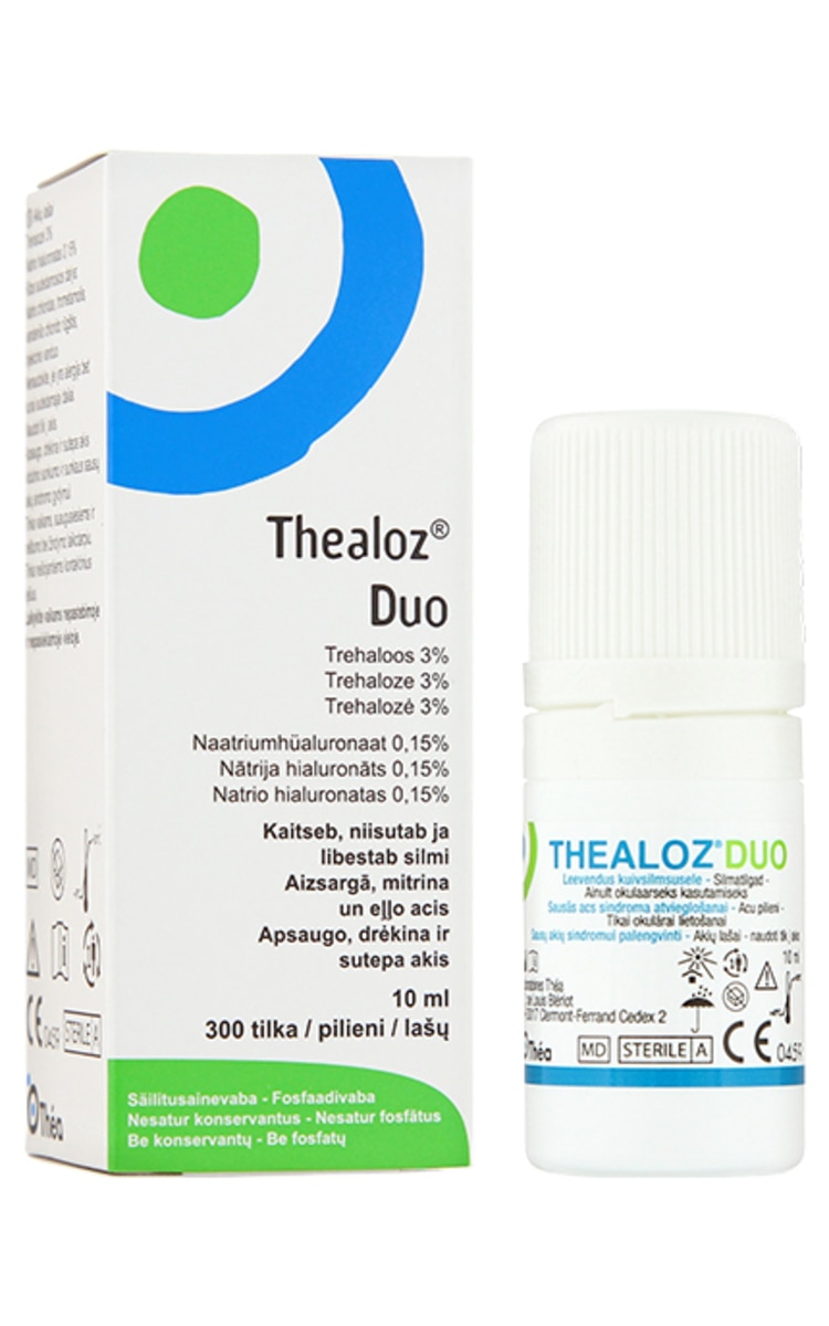 THEA THEALOZ DUO Увлажняющие глазные капли, 10мл