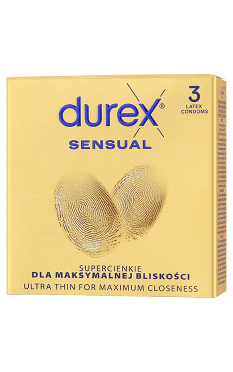 DUREX DUREX Sensual prezervatīvi, 3gab.