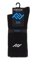 FRIENDS Носки мужские 6317, black, размер 39-42, 2 пары