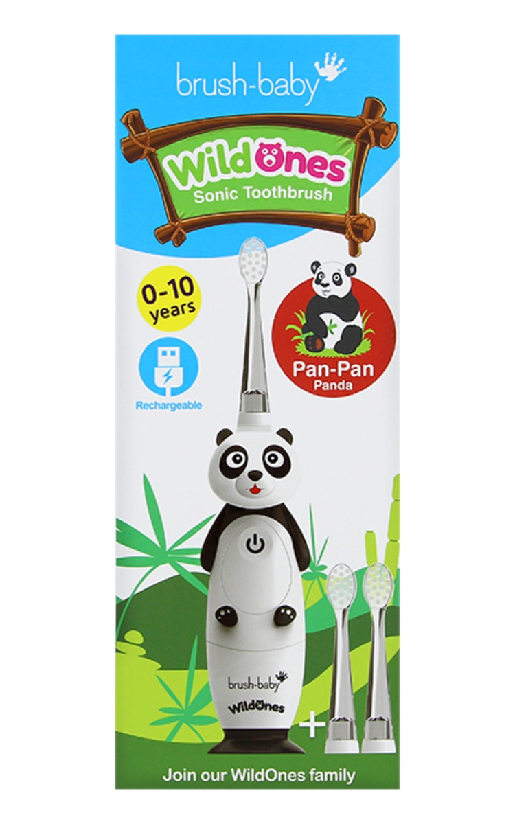 BRUSH BABY BRUSH-BABY WildOnes Panda uzlādējama zobu birste