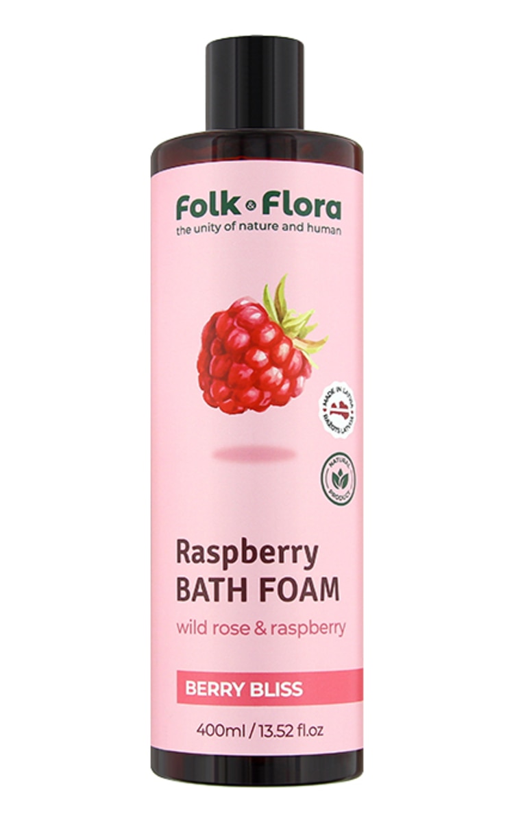 FOLK&FLORA FOLK&FLORA Vannas putas Raspberry, Berry Bliss, 400ml