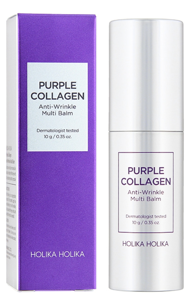 HOLIKA HOLIKA HOLIKA HOLIKA Purple Collagen Anti Wrinkle multi balzams pret grumbām, 10g 10 g