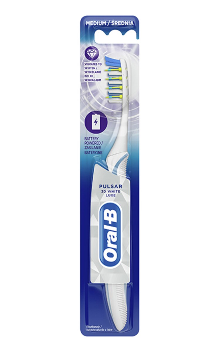 ORAL B ORAL-B 3DW Luxe Pulsar Whitening zobu birste (dažādas krāsas) 1 gab.