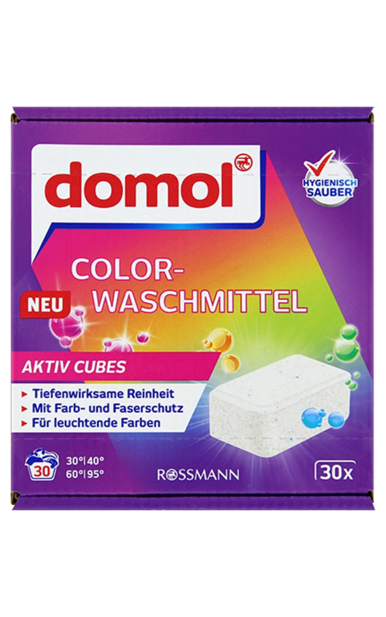 DOMOL DOMOL Таблетки для стирки цветного белья, 30шт.