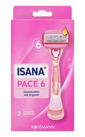 ISANA Pace6 бритвенный станок для женщин, + 2 кассеты