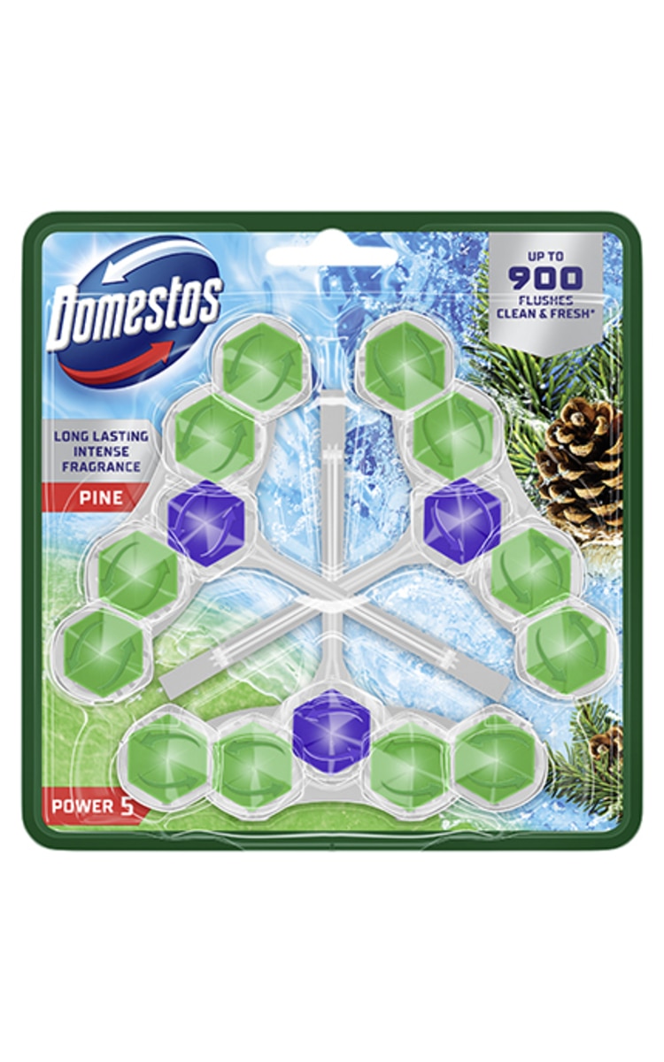 DOMESTOS DOMESTOS Power5 Trio Pine туалетный блок, 3x50г