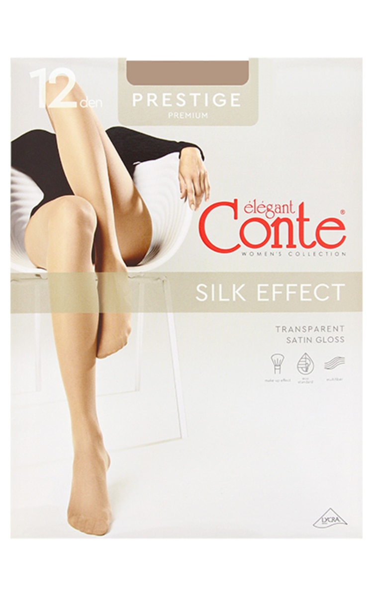 CONTE CONTE Prestige 12den zeķbikses, Beige, izmērs 2 Beige