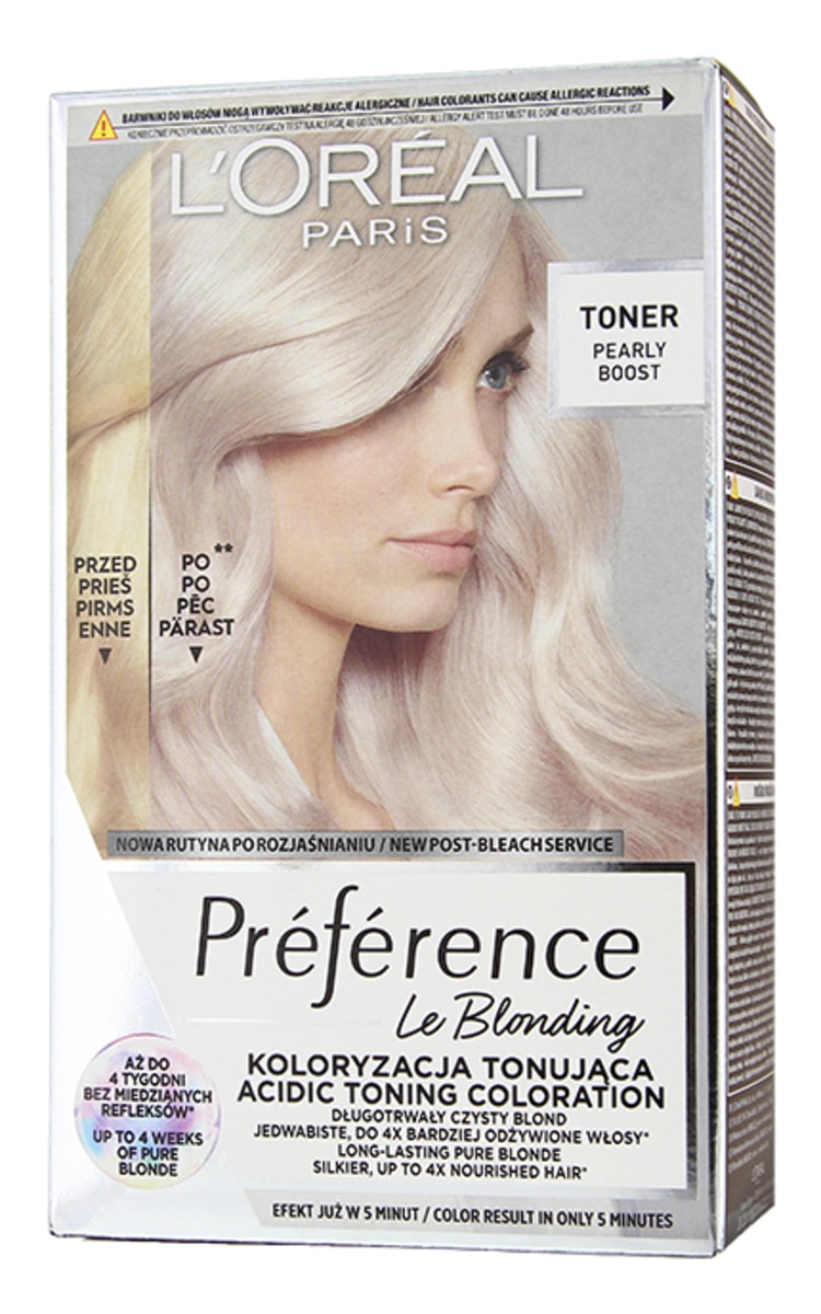 PREFERENCE PREFERENCE Le Blonding tonējošā matu krāsa, 02 Pearly Boost 1 gab.