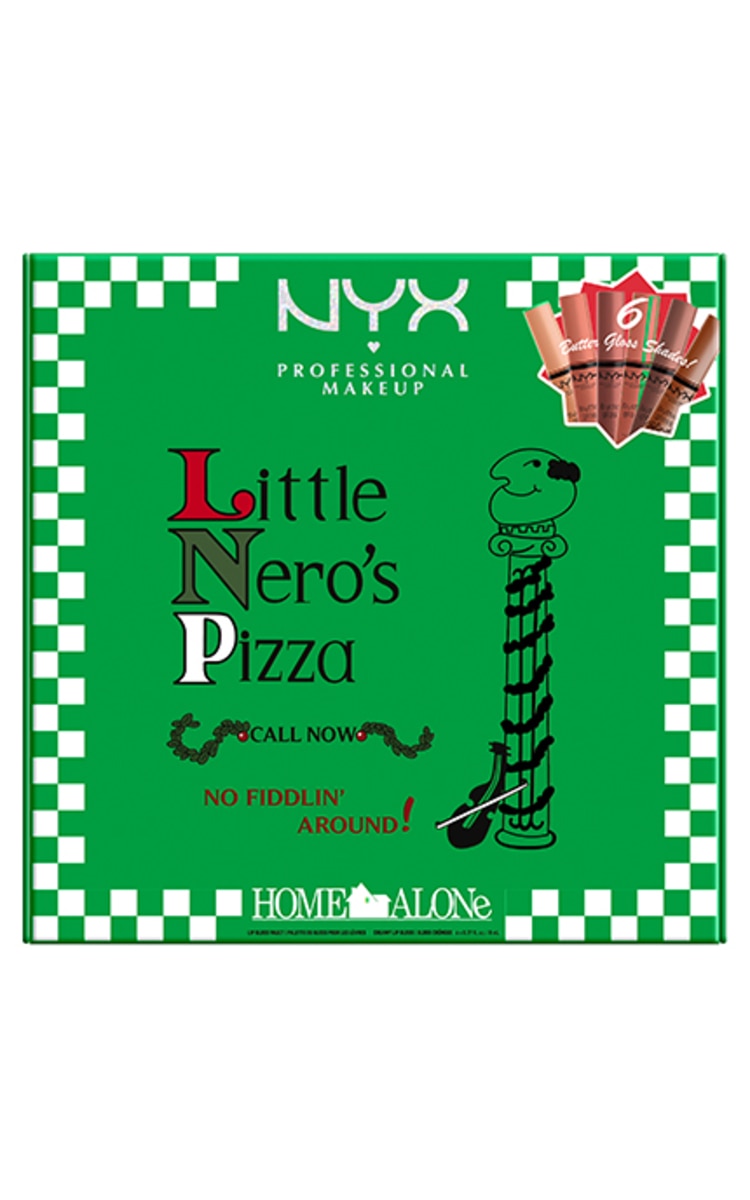 NYX PROFESSIONAL MAKEUP NYX PROFESSIONAL MAKEUP Home Alone Butter Gloss Pizza Vault lūpu spīdumi, neitrālie toņi, 6x8ml