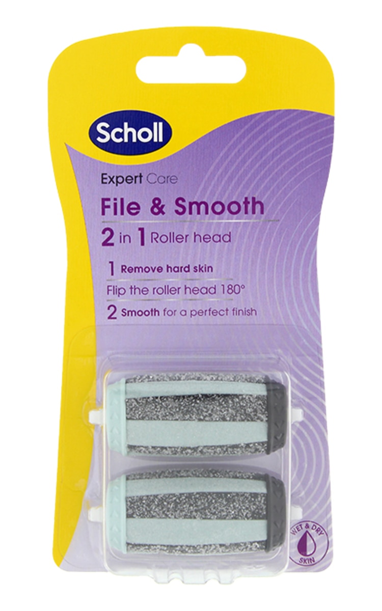 SCHOLL SCHOLL File&Smooth 2in1 elektriskās pēdu vīles rezerves rullīši, 2gab. 1 gab.