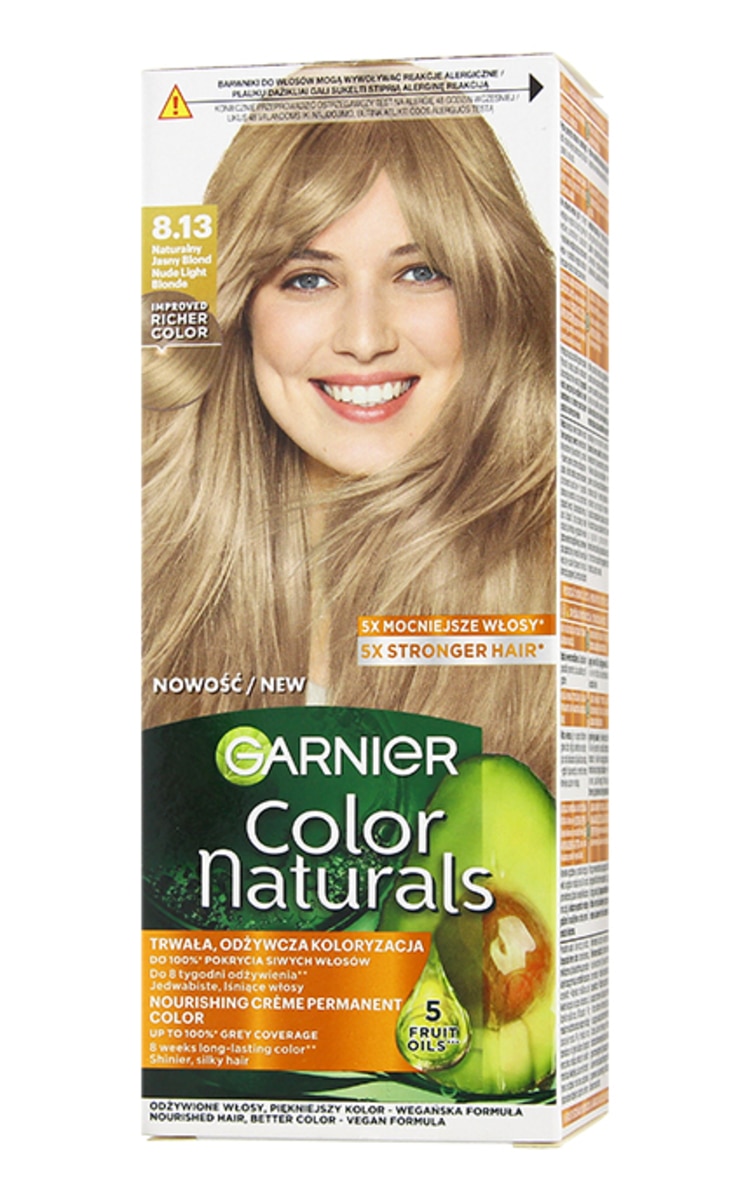 GARNIER COLOR NATURALS GARNIER COLOR NATURALS barojoša matu krāsa, 8.13 Nude Light Blonde 1 gab.