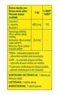 WALMARK MEGA C (vitamīns C), 600 mg, ar apelsīnu garšu, 30 košļājamas tabletes