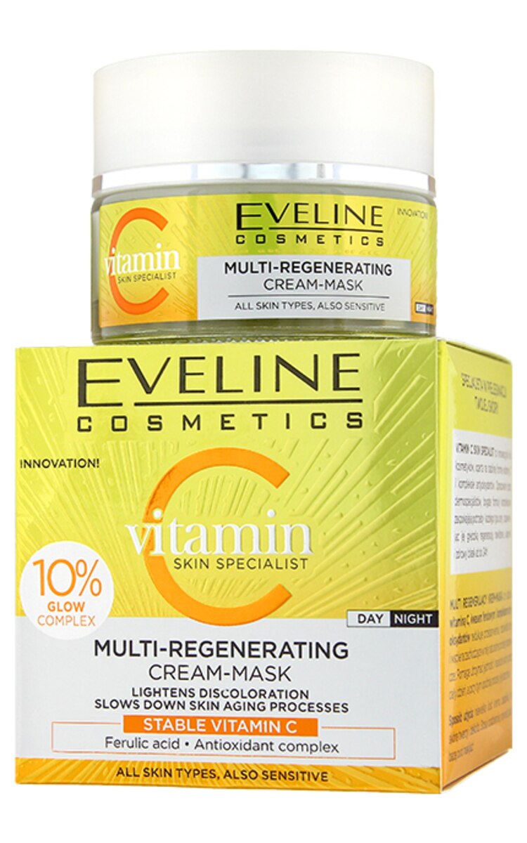 EVELINE EVELINE C Vitamin Skin Specialist multireģenerējoša krēmveida maska, dienas un nakts, 50мл