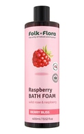 FOLK&FLORA Пена для ванны Raspberry, Berry Bliss, 400мл