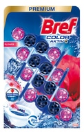 BREF Color Activ+ Flowers туалетный блок, 4x50г