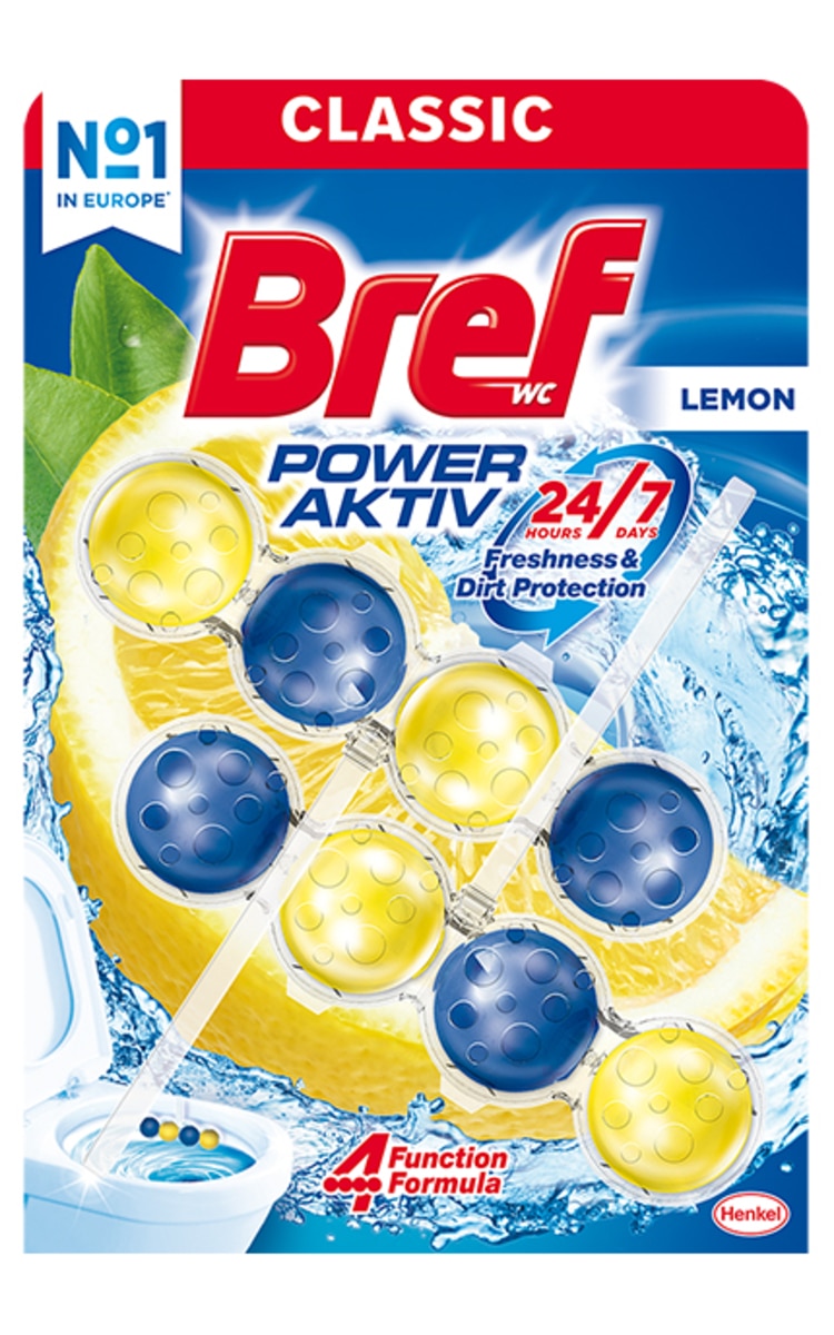 BREF BREF Power Aktiv Lemon tualetes bloks, 2x50g 100 g