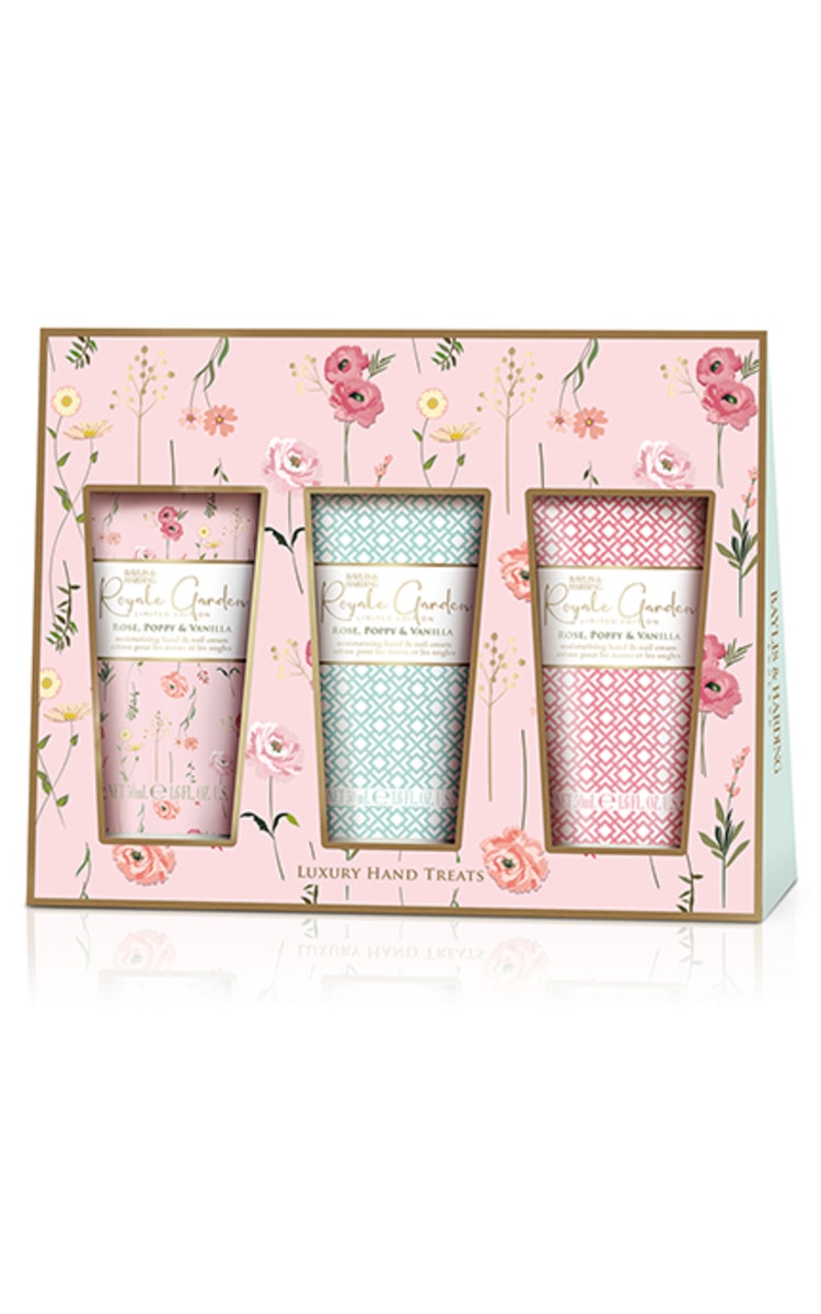 BAYLIS&HARDING BAYLIS&HARDING Garden Rose, Poppy & Vanilla roku krēmu komplekts, 3x50ml