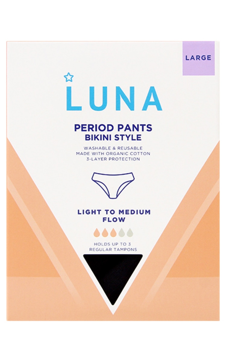 SUPERDRUG SUPERDRUG Luna menstruālās biksītes, Large, 1gab.
