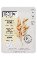  IROHA NATURE undefined IROHA NATURE Mitrinoša un nomierinoša auduma sejas maska ar auzu ekstraktu un hialuronskābi, 20g  