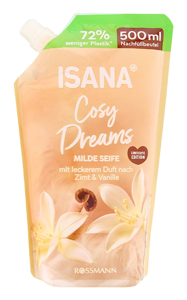 ISANA ISANA Cosy Dreams šķidrās ziepes, rezerve, 500ml