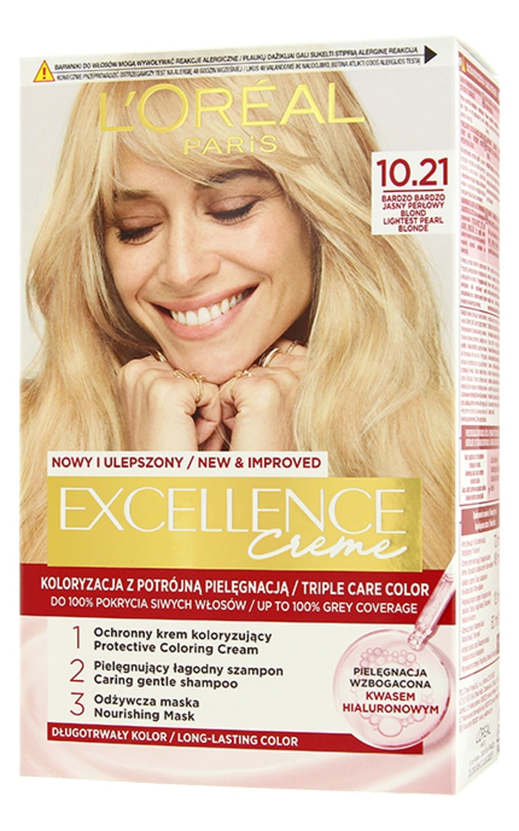 LOREAL EXCELLENCE EXCELLENCE Creme краска для волос 10.21 1 шт