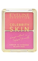  EVELINE undefined EVELINE Celebrity Skin Duo vaigu sārtums, 02 Sunset Flush, 8g  