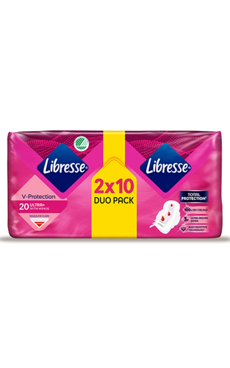 LIBRESSE LIBRESSE Freshness&Protection Ultra+ Duo higiēniskās paketes, 20gab. 20 gab.