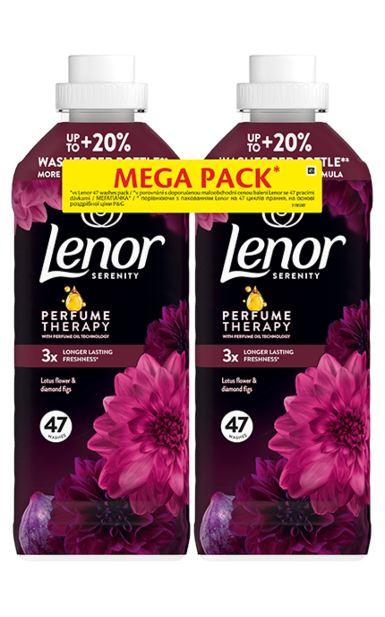 LENOR LENOR Lotus Flower & Diamond Figs смягчитель для белья, 2X987мл
