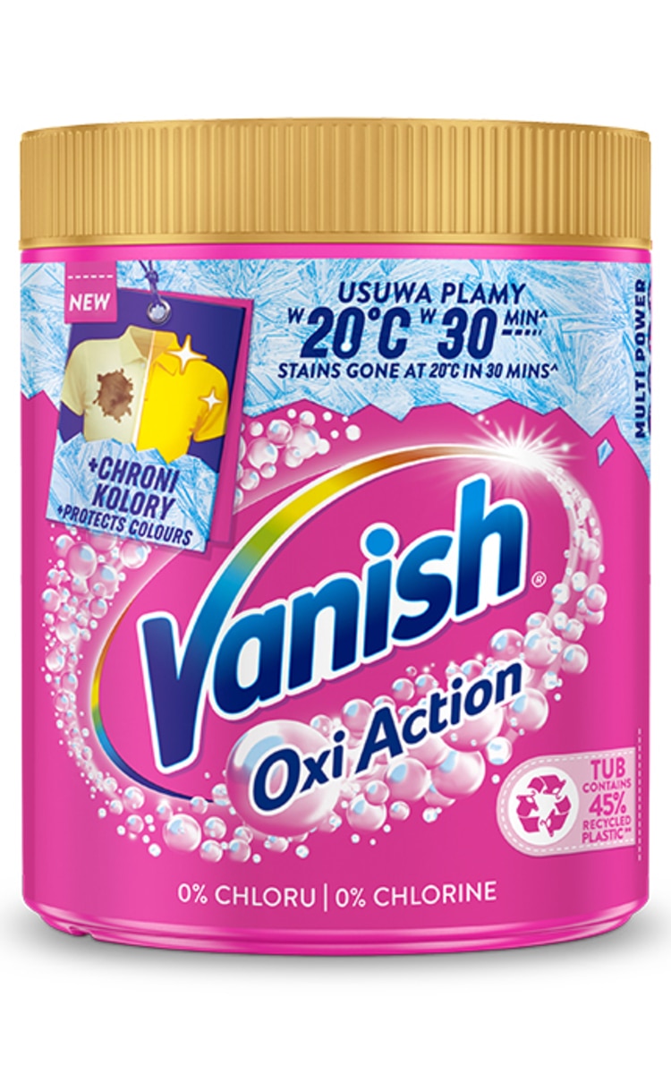 VANISH VANISH Oxi Action Pink пятновыводящий порошок, 970г