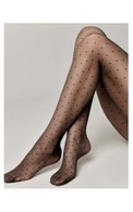 CONTE Fantasy Dots 20den zeķbikses, Nero, izmērs 2