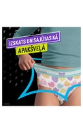 PAMPERS Ninjamas Heart JP S8 pidžamas biksītes, 8-12 gadi, 27-43kg, 9gab.