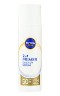 NIVEA SUN 2in1 Праймер UV-серум для лица SPF 50+ дневной крем и основа под макияж, 30мл