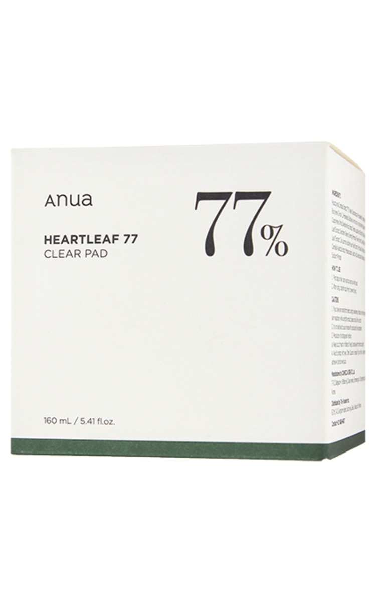 ANUA ANUA Heartleaf 77% Clear Pad oчищающие подушечки с экстрактом хотунии, 160мл