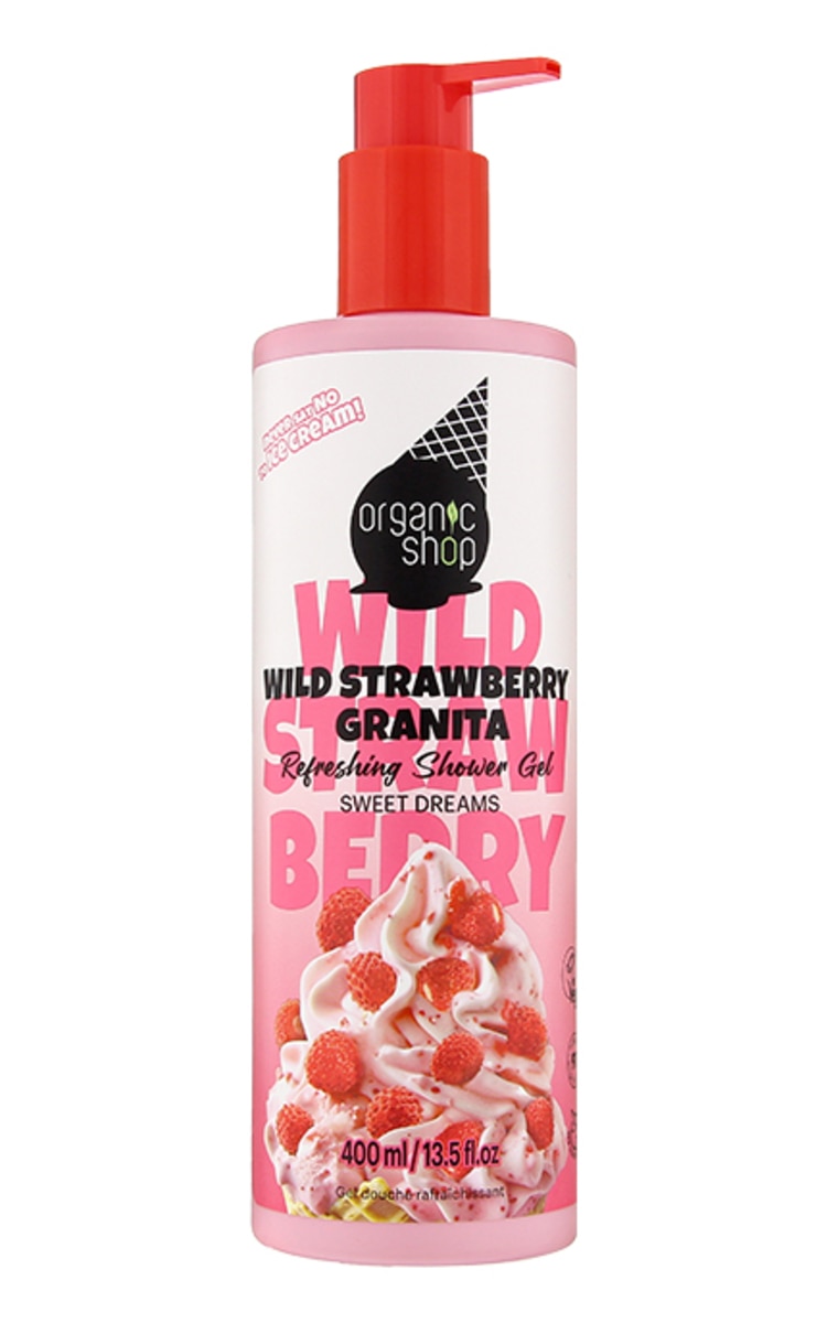 ORGANIC SHOP ORGANIC SHOP Sweet Dreams Wild Strawberry Granita Refreshing dušas želeja, 400ml