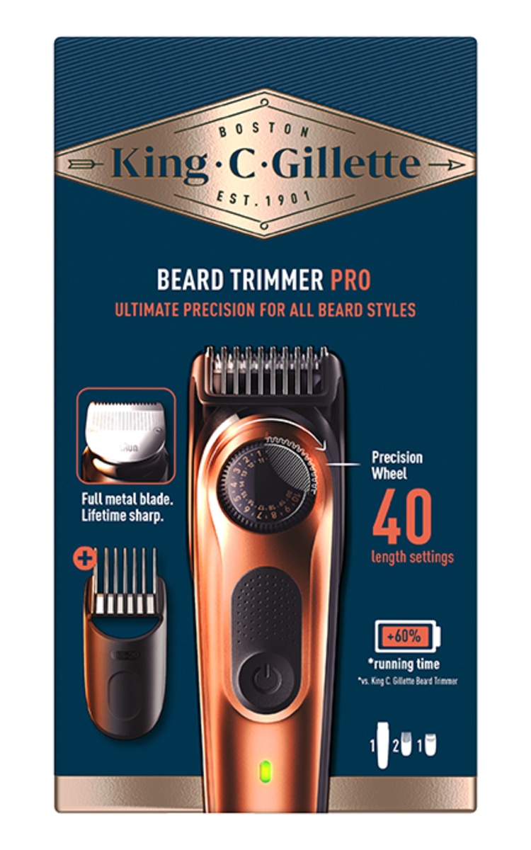 GILLETTE KING C.GILLETTE PRO мужской триммер для бороды