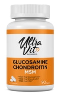 ULTRAVIT Glikozamīns, hondroitīns un MSM, 90 tabletes ULTRAVIT undefined ULTRAVIT Glikozamīns, hondroitīns un MSM, 90 tabletes