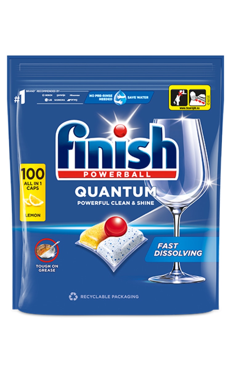 FINISH FINISH Quantum All in 1 Lemon капсулы для посудомоечных машин, 100шт. 100 шт