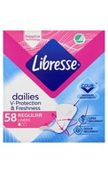  LIBRESSE undefined LIBRESSE Dailies V-Protection&Freshness ежедневные прокладки, 58шт.  