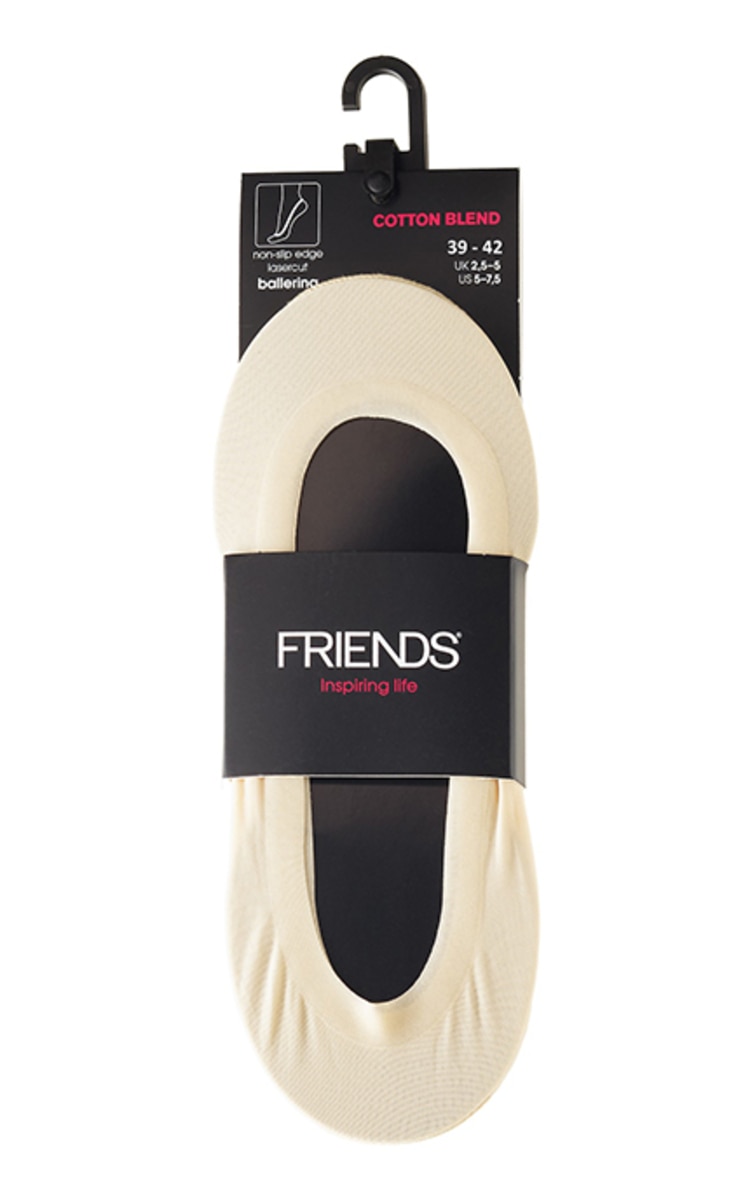 FRIENDS FRIENDS Женские следки-балерины 7723, бежевые, размер 39-42 39-42