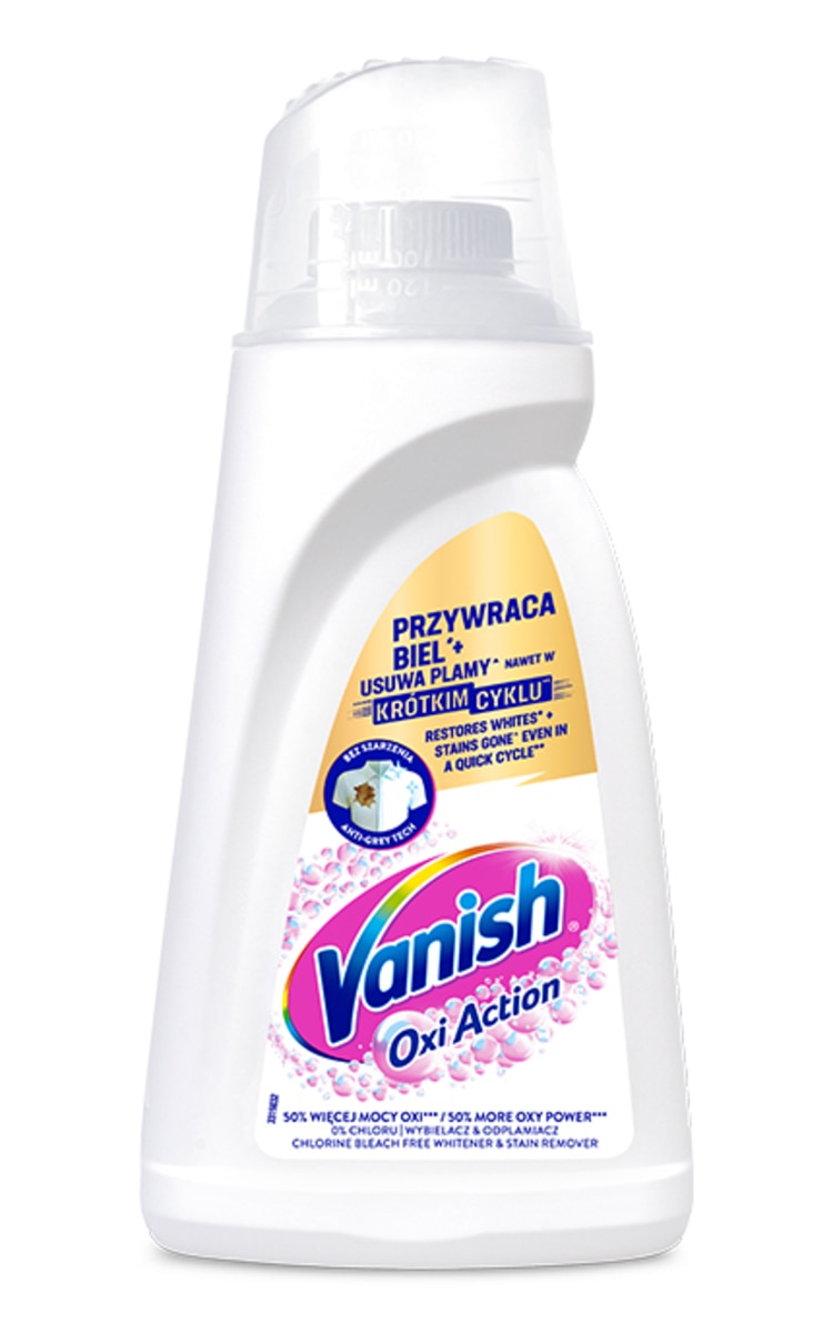 VANISH VANISH Oxi Action traipu tīrīšanas gels baltai veļai, 1l