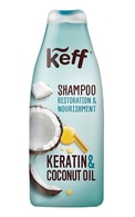  KEFF undefined KEFF Keratin & Coconut Oil šampūns sausiem un bojātiem matiem, 500ml  