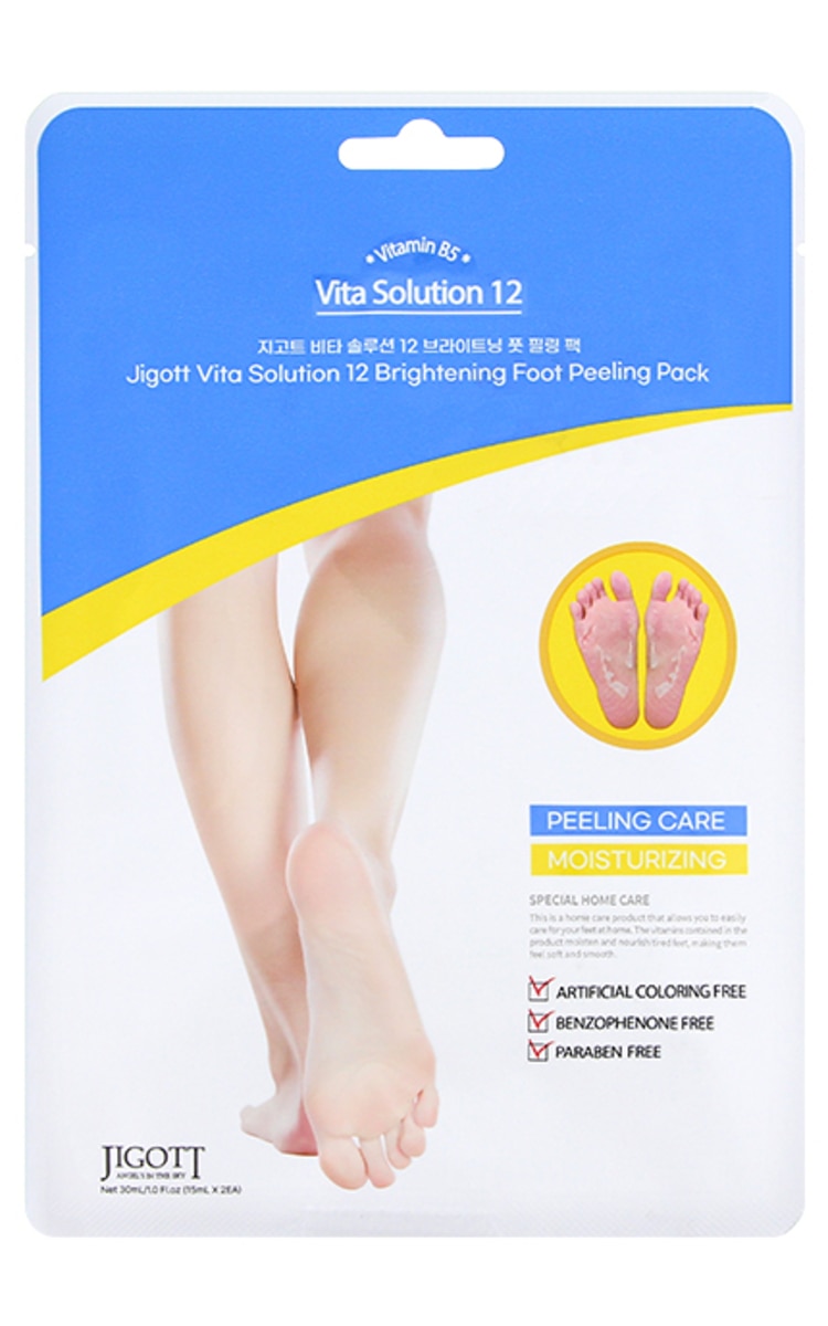 JIGOTT JIGOTT Vita Solution 12 pīlinga maska pēdām, 2x15ml
